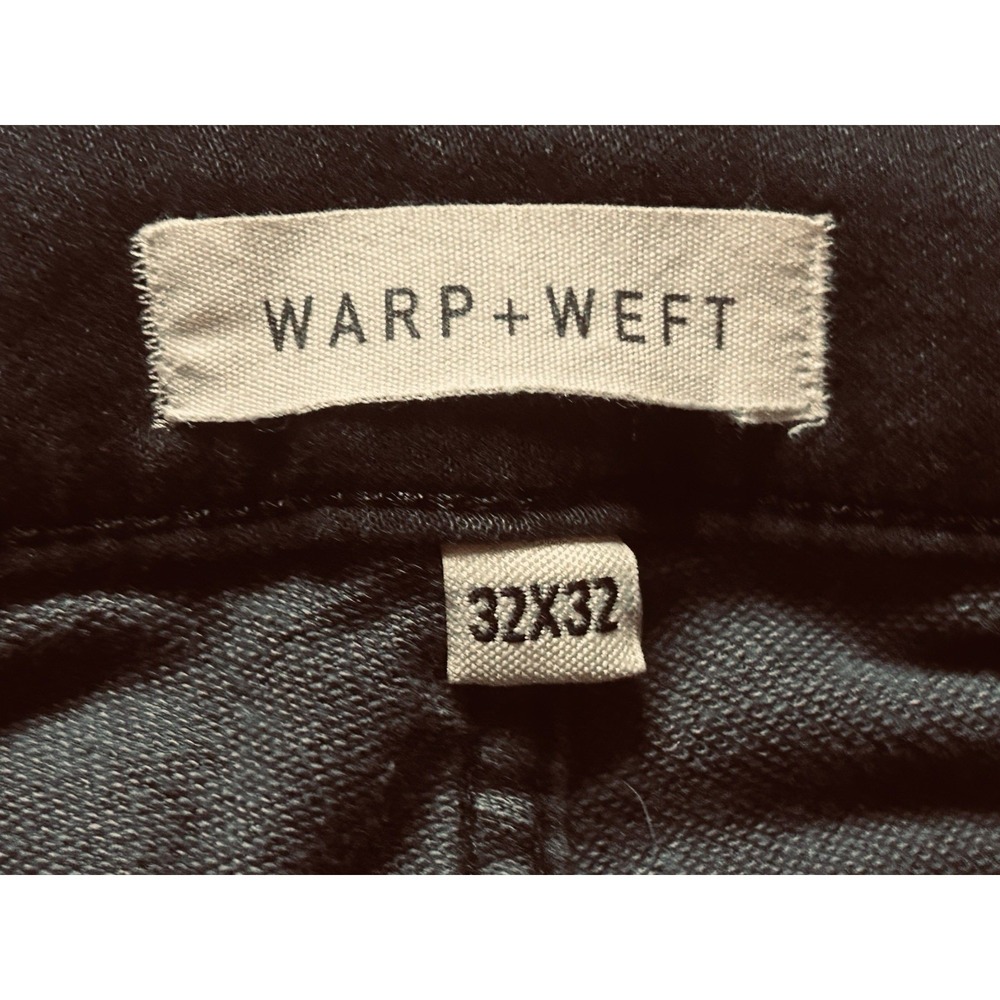 Warp + Weft Jeans Men's 32X30 Black AMS Amsterdam Slim Stretch Denim (32X30) - Picture 4 of 16